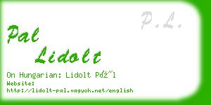 pal lidolt business card